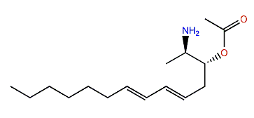 (2R,3R,5E,7E)-2-Aminotetradeca-5,7-dien-3-yl acetate